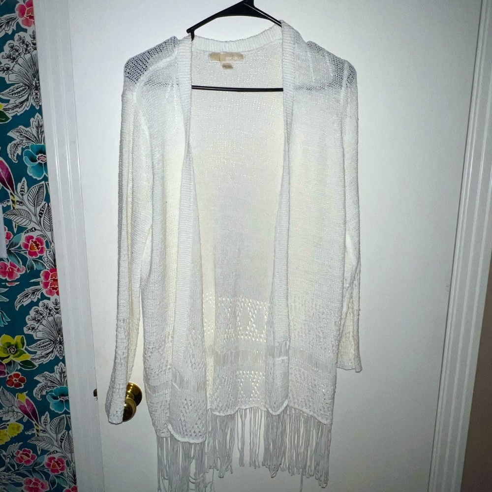 Michael Kors - White Fringe Sweater